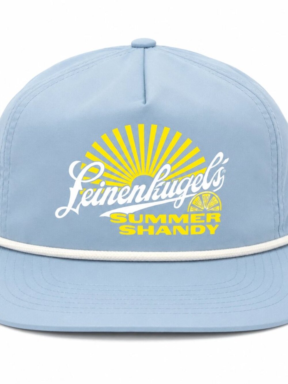NWT Leinenkugel's Summer Shandy Beer Light Blue/Yellow Polyester Snapback Hat